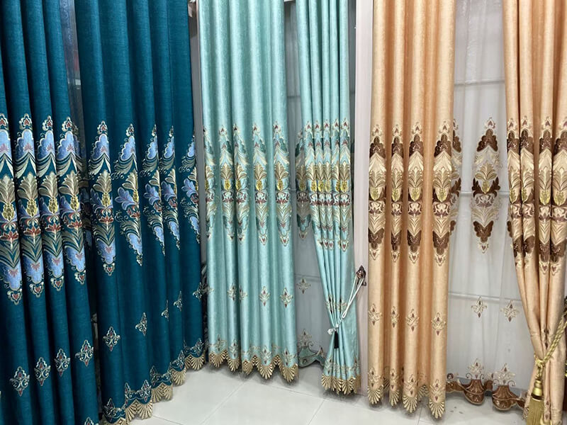 Embroidery Curtains & Fabric